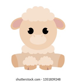 Abstract cute sheep