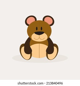 abstract cute toy on a white background