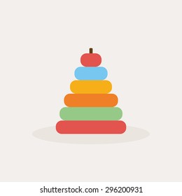 Abstract cute toy on a white background