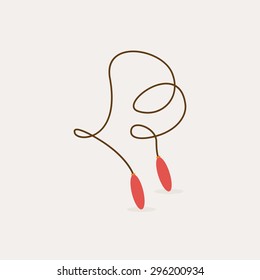 Abstract cute toy on a white background