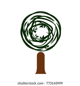 Abstract cute tree