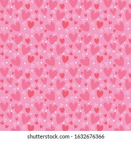 Abstract cute vector patterns for Valentine's Day