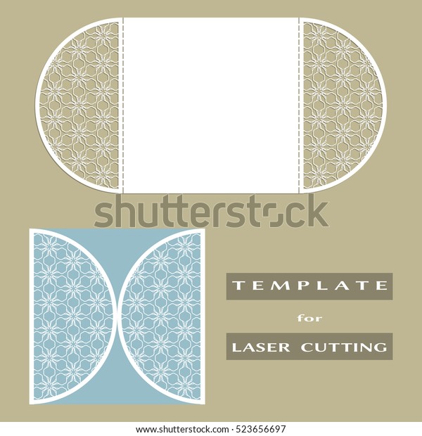 Abstract Cutout Openwork Filigree Template Wedding Stock Vector ...