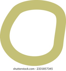 Abstract cutout playful shape. Abstract minimalistic shape.