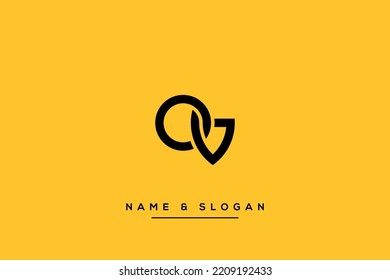 Abstract CV, VC Letters Logo Initial Based Monogram Icon Vector.