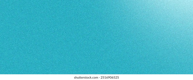 Abstract cyan background, grainy texture and noise effect, banner poster cover design.