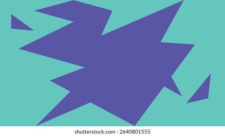 Abstract cyan background with jagged blue explosive forms, delivering high-energy visuals and modern graphic appeal.