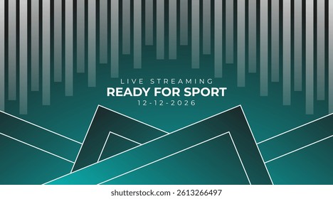 Abstract cyan blue geometric composition, speed technology futuristic sport design background vector illustration.