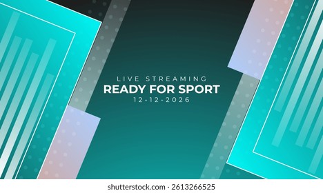 Abstract cyan blue geometric composition, speed technology futuristic sport design background vector illustration.