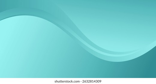 Abstrato cor ciano gradiente formas geométricas onda desenho ilustração fundo, EPS10