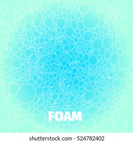 Abstract cyan foam backround for web
