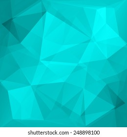 Abstract cyan geometrical backround