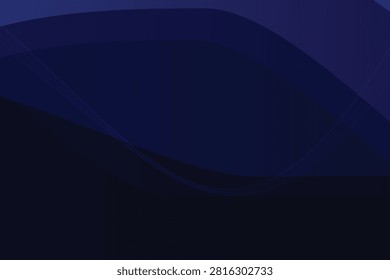 Abstract cyan gradient wave form against dark background, darkblue