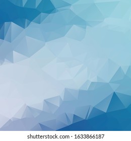 Abstract cyan polygon texture background