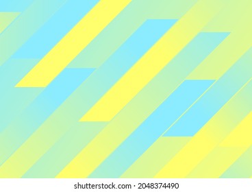 Abstract cyan yellow pastel geometric tech vector background