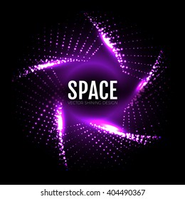  Abstract Cyber Background. Light Effect Design. Elegant Geometric Wallpaper. Vector illustration