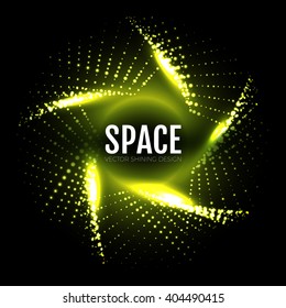  Abstract Cyber Background. Light Effect Design. Elegant Geometric Wallpaper. Vector illustration