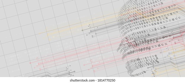 abstract cyber circuit computer technology business background