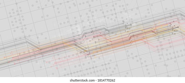 abstract cyber circuit computer technology business background