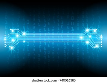 Abstract cyber hi speed digital technology, cyber security concept background, vector illustration.