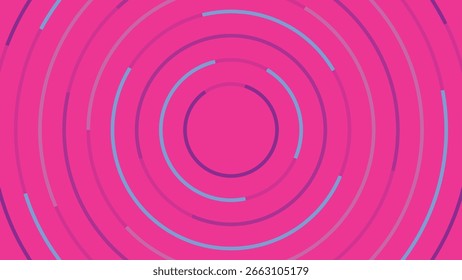 Abstract cyber image background of circles in summer colors