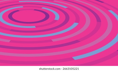 Abstract cyber image background of circles in summer colors