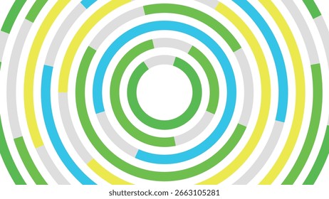 Fondo de Imagen cibernética Abstractas de círculos en colores de verano