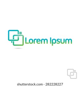 Abstract Cyber Link Symbol