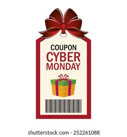 abstract cyber monday object on a white background