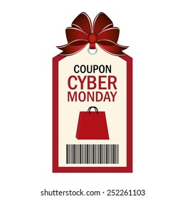 abstract cyber monday object on a white background