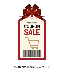 abstract cyber monday object on a white background