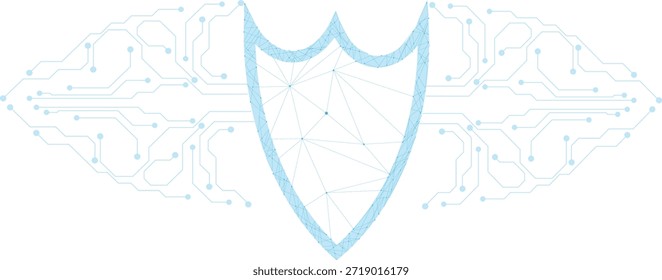 Diseño Abstractas de concepto de seguridad cibernética.