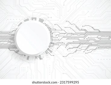 Abstract cyber security internet and networking concept. Modern circuit engineering, futuristic, Science communication technology concept. Vector illustration