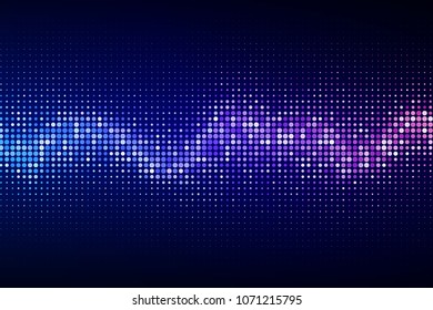 Abstract cyber space environment background. Digital particles grid virtual reality. Graphic concept for your design