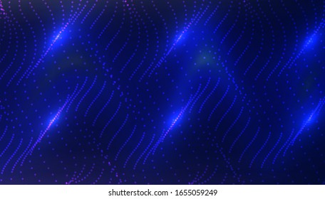 Abstrakter Hintergrund für Cyberspace-Umgebungen. Digitale Teilchen rasten virtuelle Realität. Grafisches Konzept für Ihr Design
