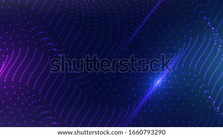 Abstract cyber space environment background. Digital particles grid virtual reality. Graphic concept for your design