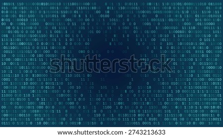 Abstract Cybersecurity Background featuring a Peripheral Density of Binary Code. Digital Bitstreams Frame a Dark Teal Central Void, Creating a Technical Vignette for Software Interface, AI Core, and Modern Programming Themes