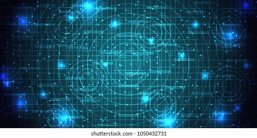 Abstract cyberspace futuristic vector background