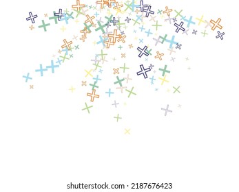 Abstract cycle is done from randomly allocated reject cross symbols. Religion themed background. Design for crucifix cross, Christianity, prayer