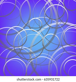 abstract cycle line on a violet background