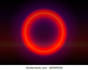 abstract cycle  neon light and hexagon  mash 