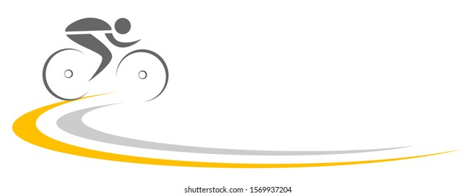 abstract cycle sport vector illustration