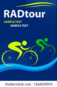 abstract cyclist sport vector illustration