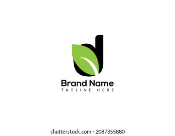 Abstract d letter modern initial lettermarks logo design