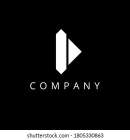Abstract D Logo Design Isolated on White Bagkround