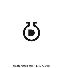 abstraktes Logo. Laborsymbol