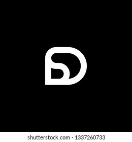 Abstract D S Letter Logo Design Idea