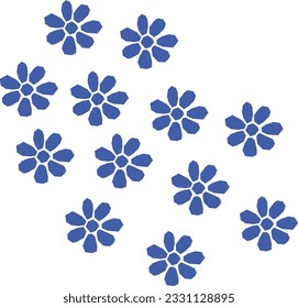 Flor de margarita abstracta. Forma de corte.