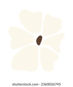 Abstrakte Vektorgrafik von dunklen Blumen