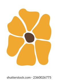 Abstract Daisy Flower Vector Illustration